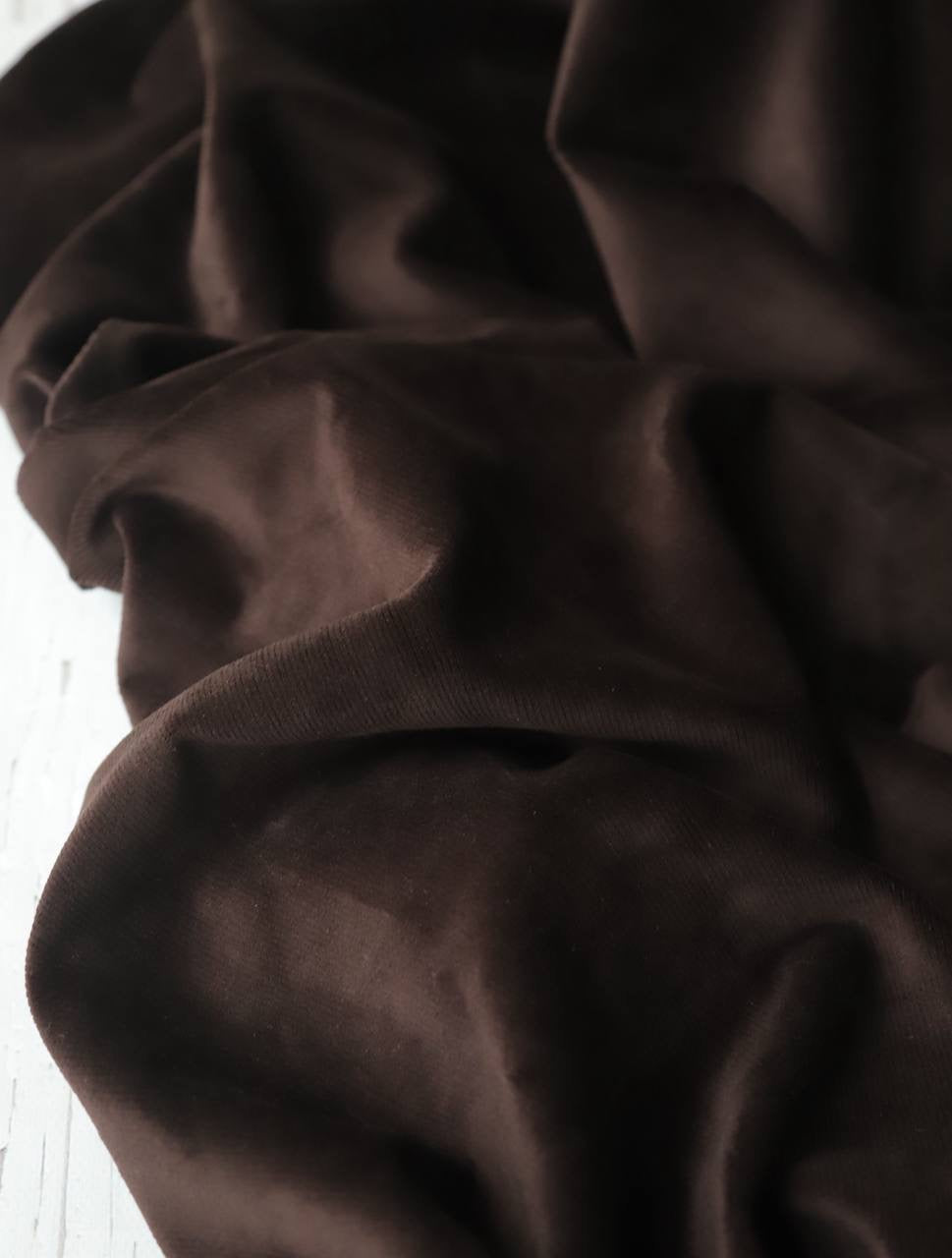 Fitilli kadife Acı Kahve Renk