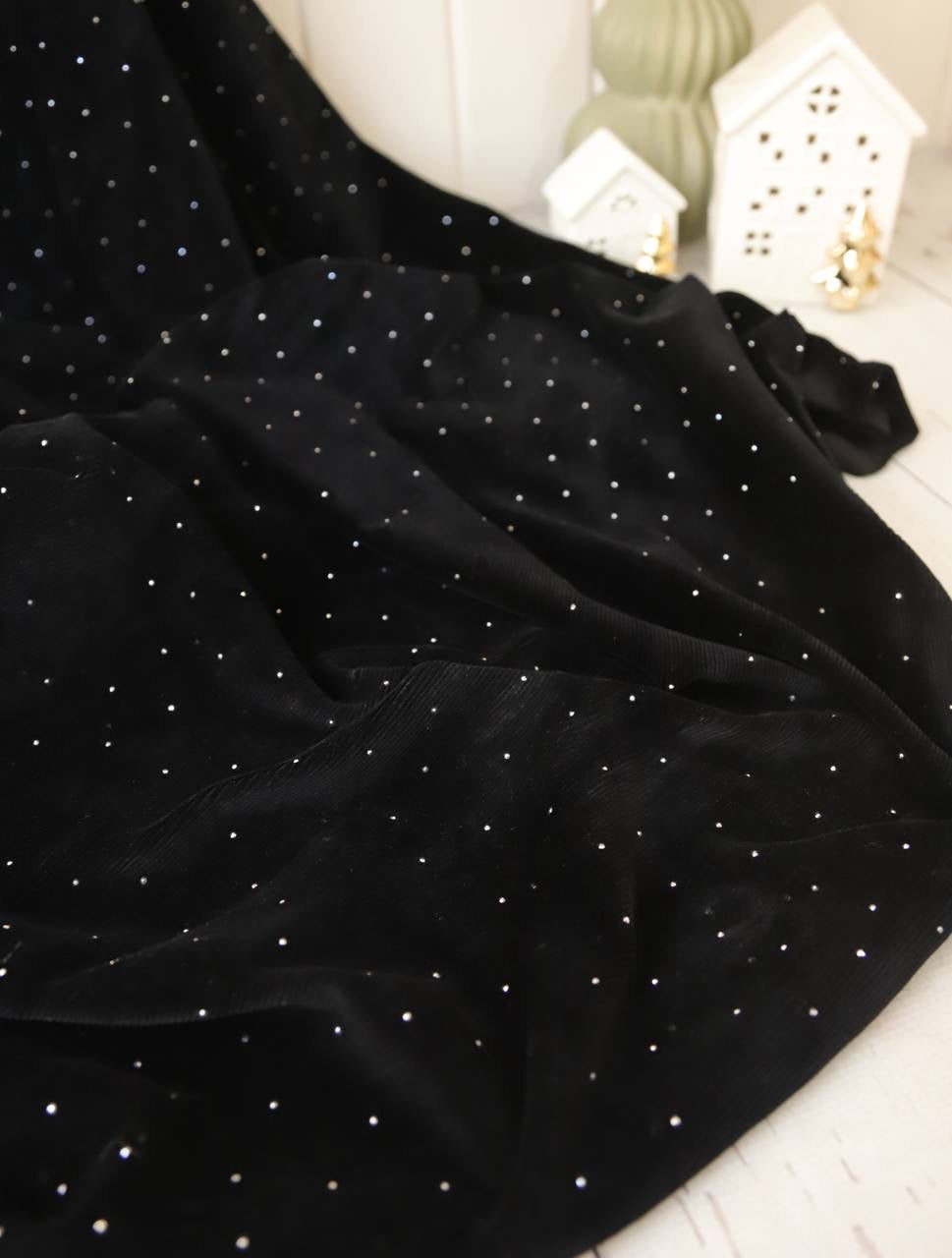 Esnek Fitilli Kadife Komple Taşlı