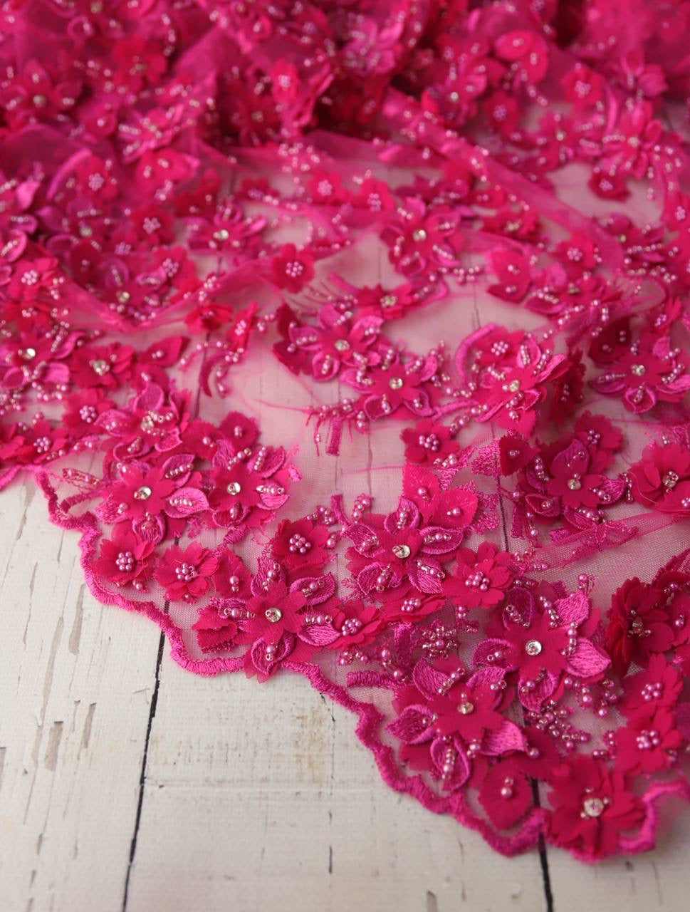 Üç Boyutlu Dantel 2.35m x 1.35m