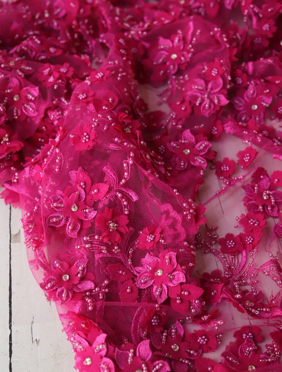 Üç Boyutlu Dantel 1.85m x 1.35m