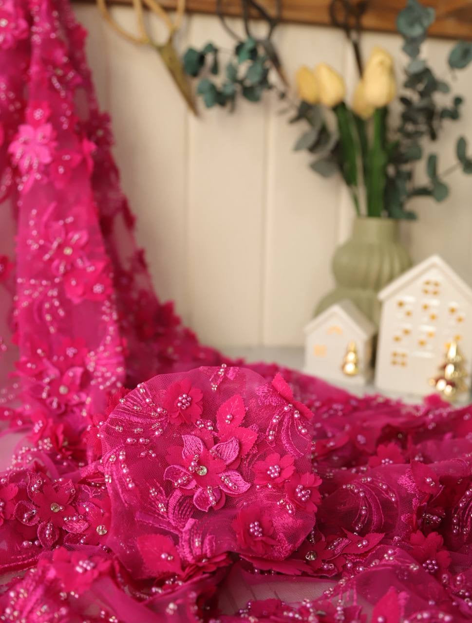 Üç Boyutlu Dantel 2.35m x 1.35m