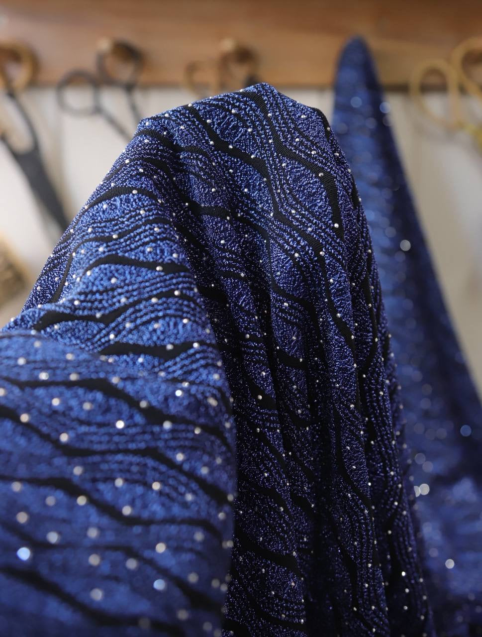 Taşlı simli interlok