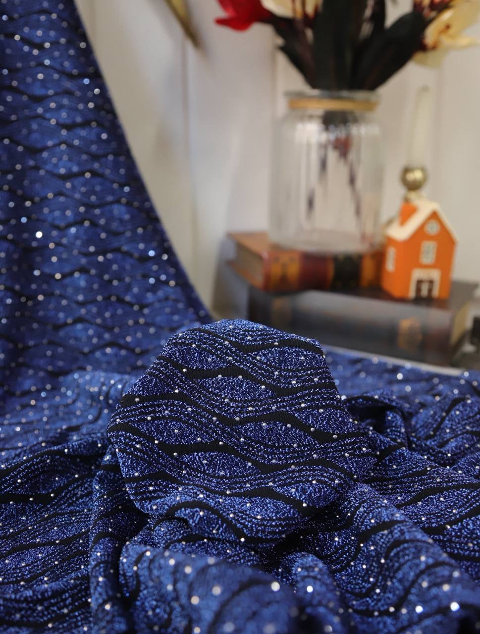 Taşlı simli interlok