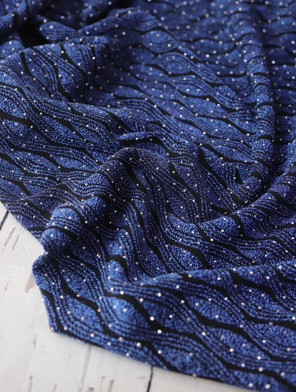 Taşlı simli interlok