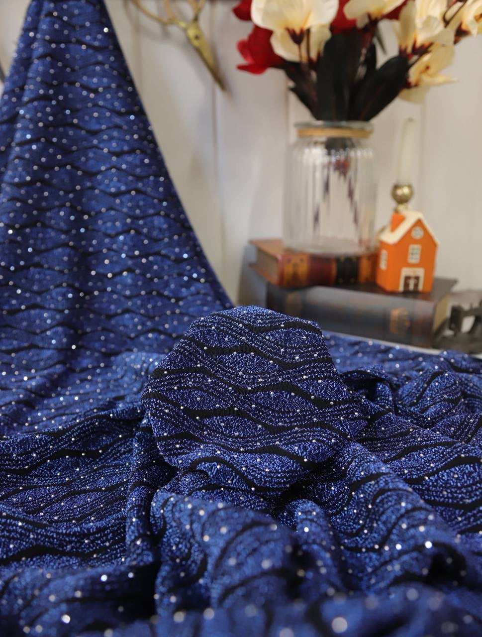 Taşlı simli interlok