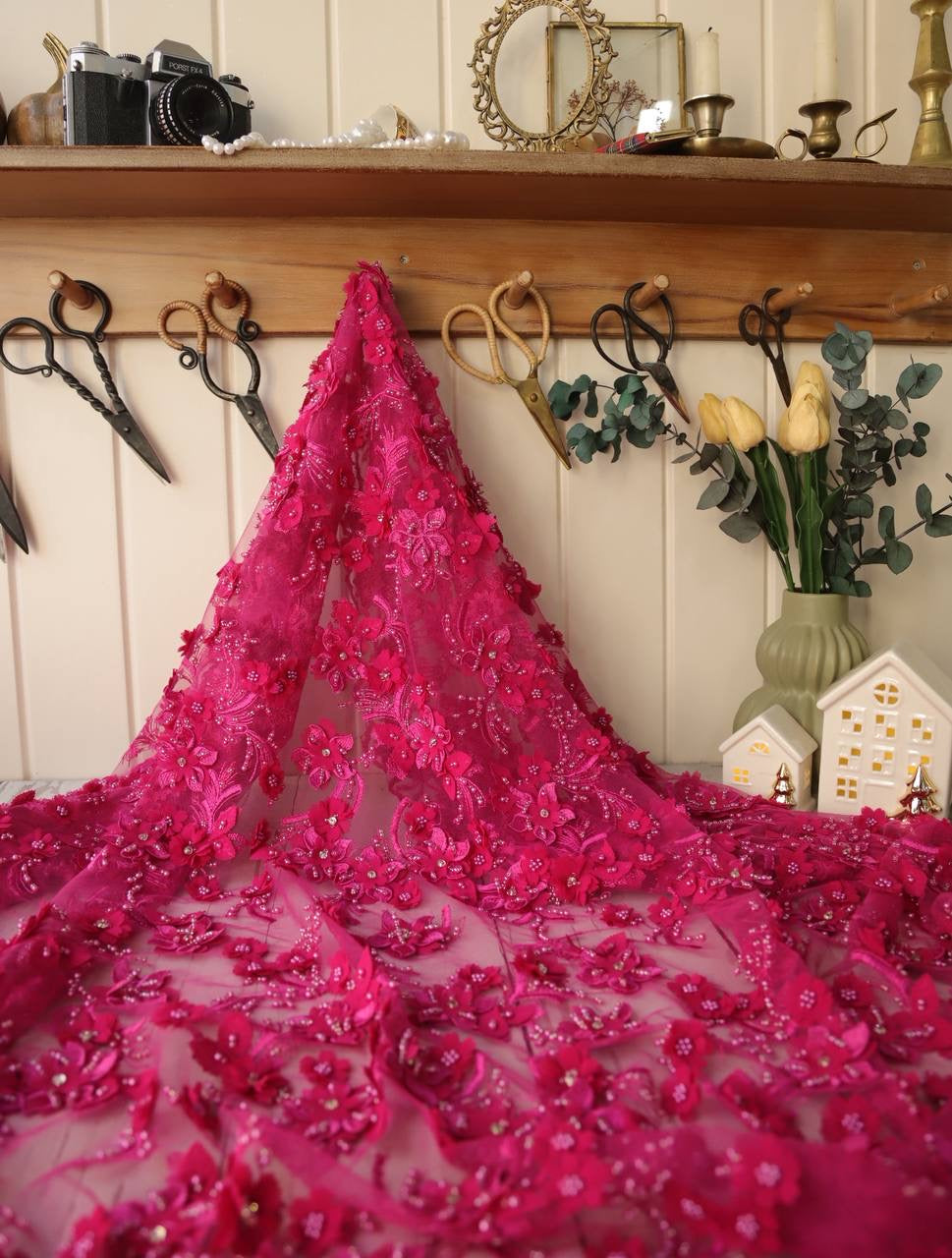 Üç Boyutlu Dantel 2.35m x 1.35m