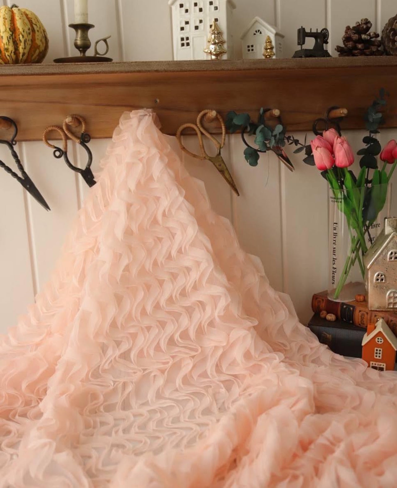 Damga Desenli İthal Kumaş