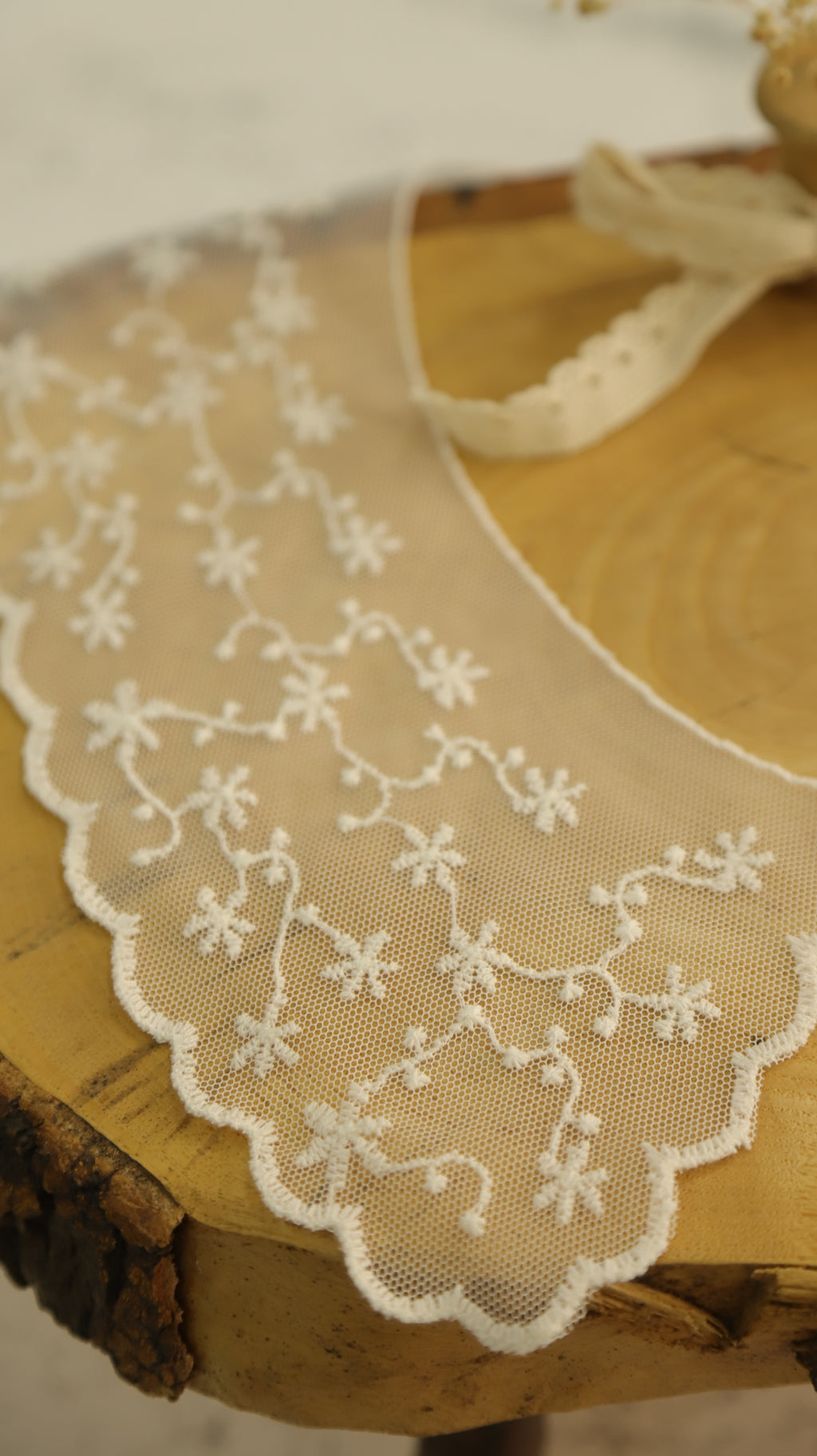 Zarif dantel yakalık