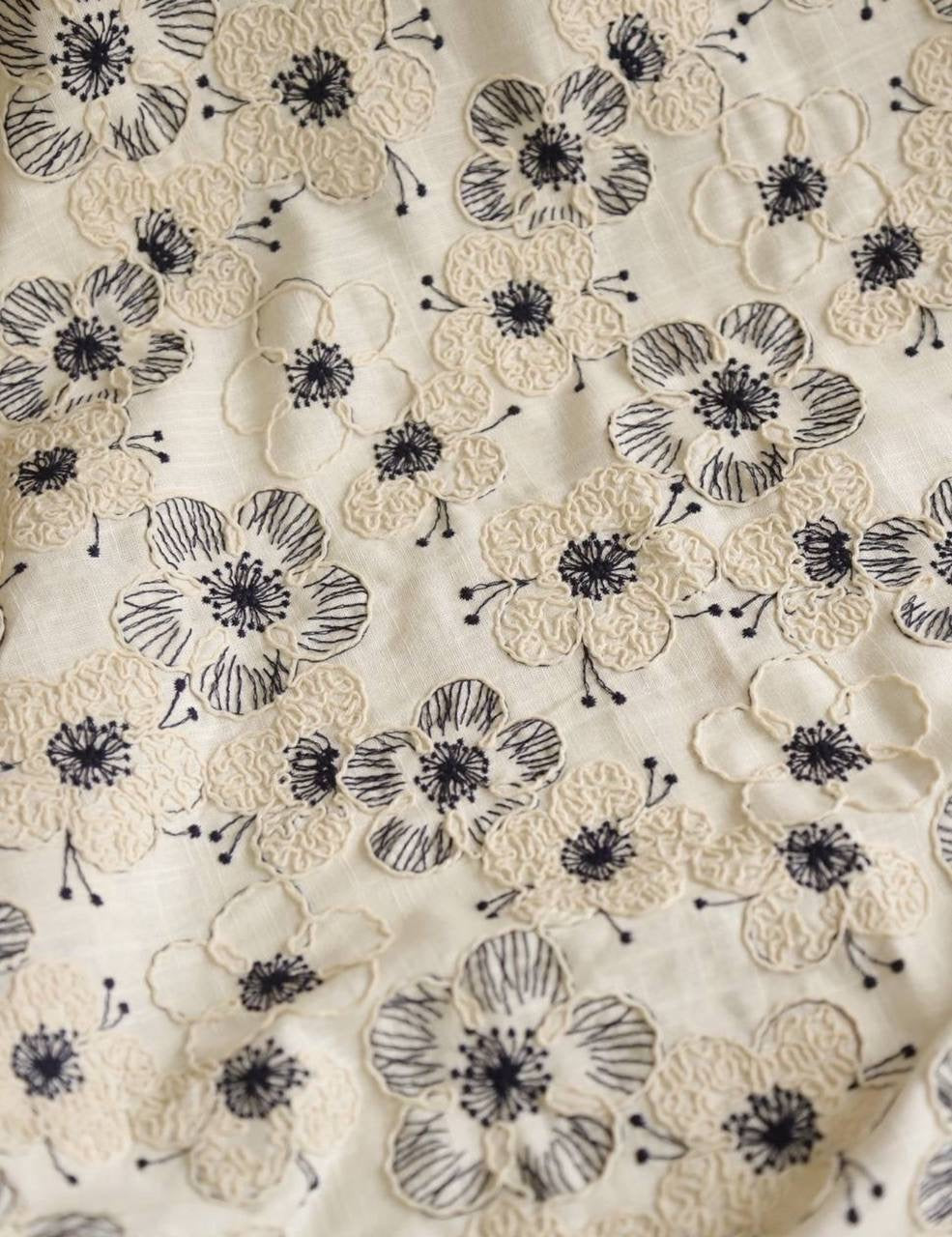 Keten Üzeri Kordoneli Kumaş