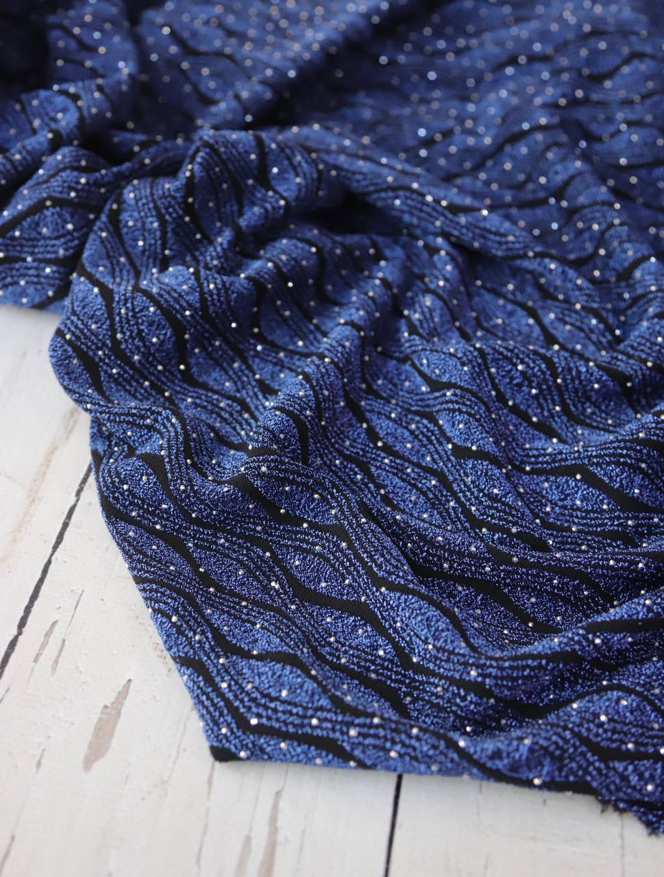 Taşlı simli interlok