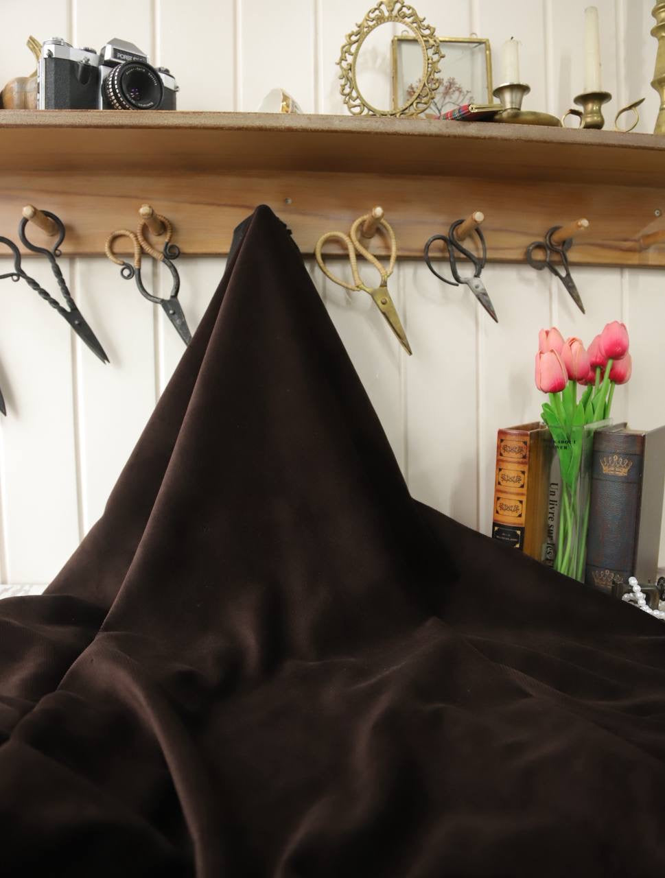 Fitilli kadife Acı Kahve Renk