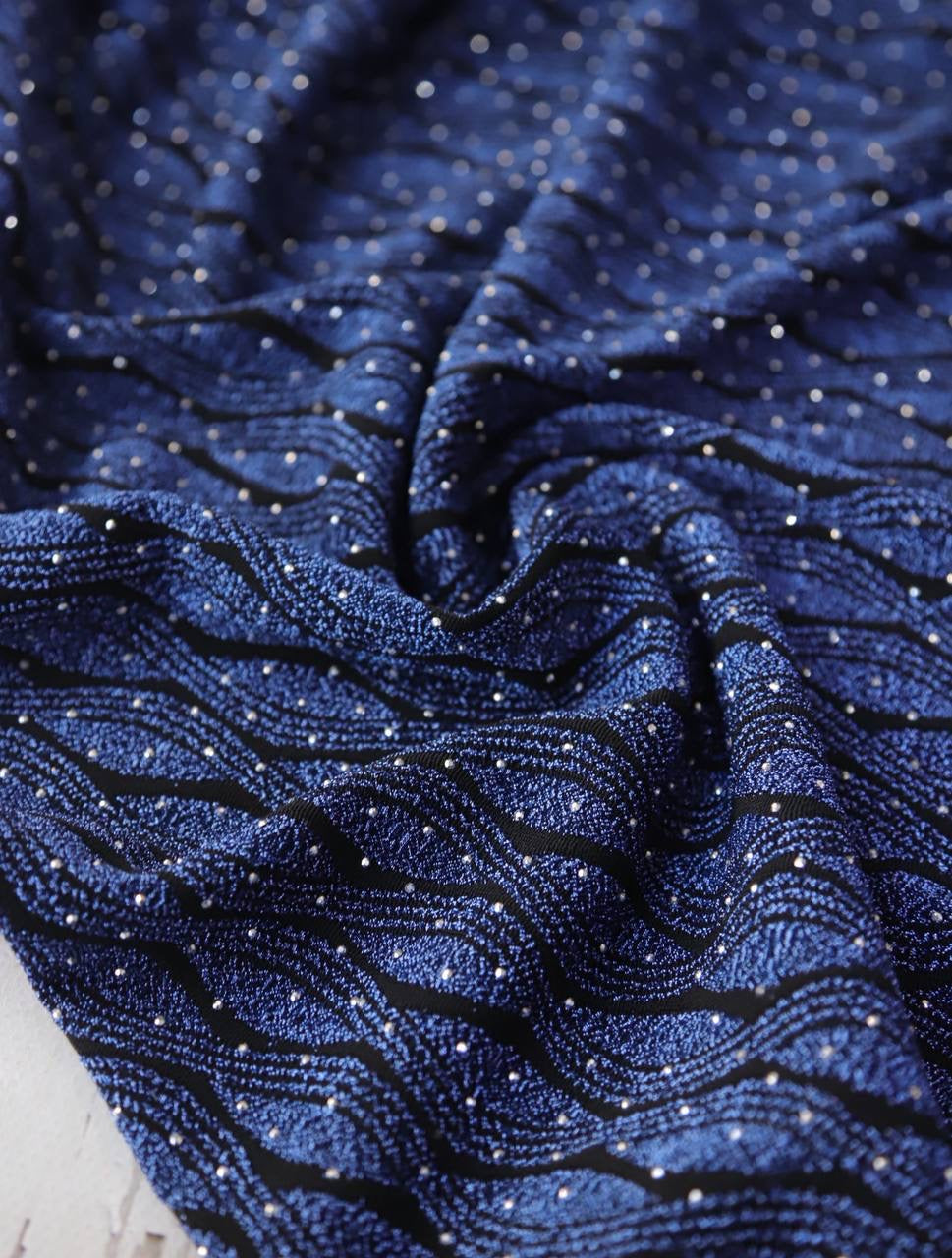 Taşlı simli interlok