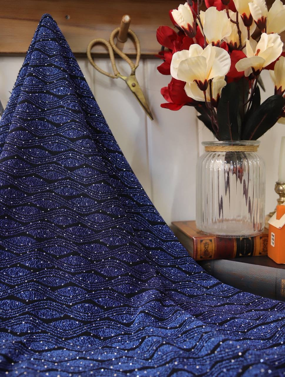 Taşlı simli interlok