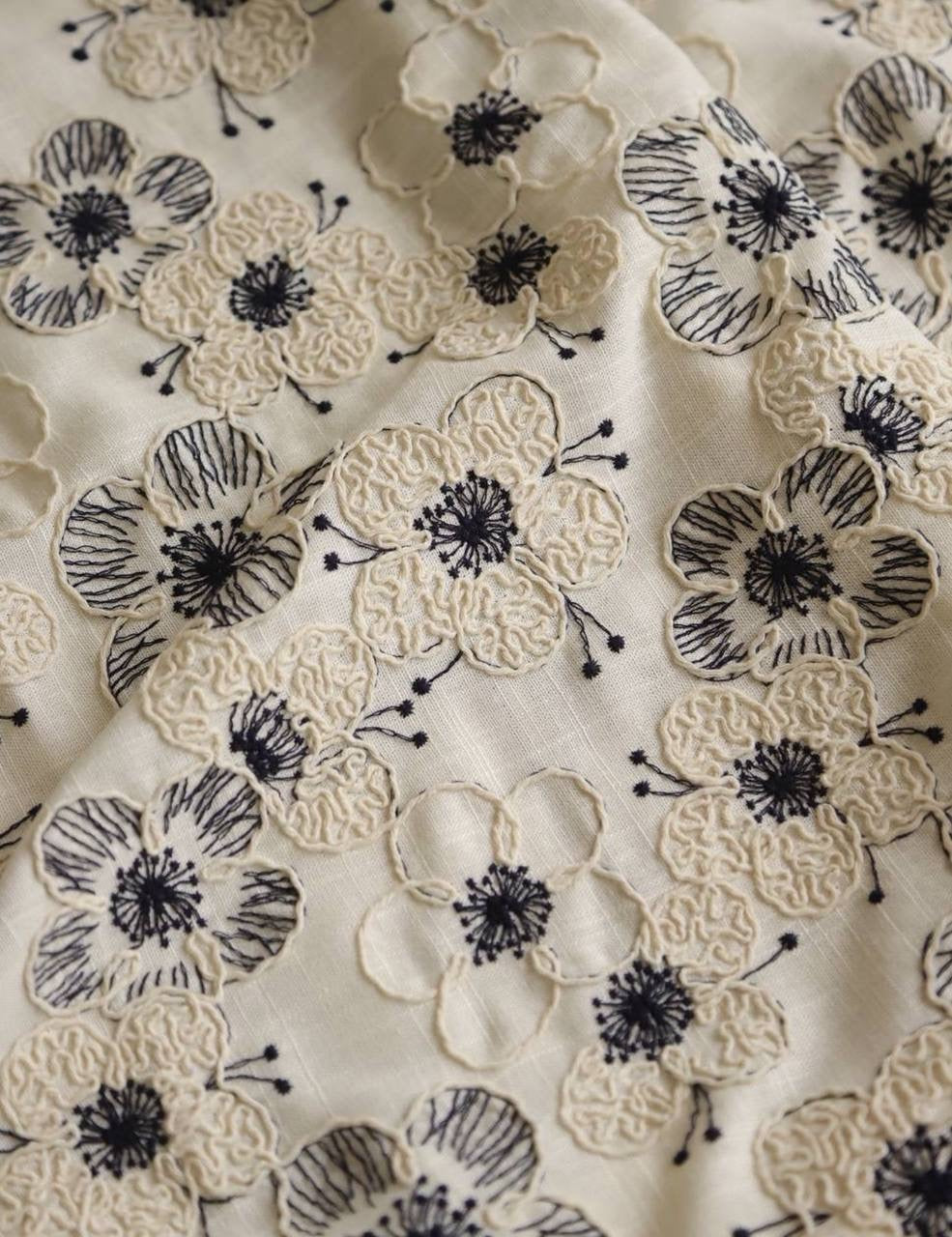 Keten Üzeri Kordoneli Kumaş