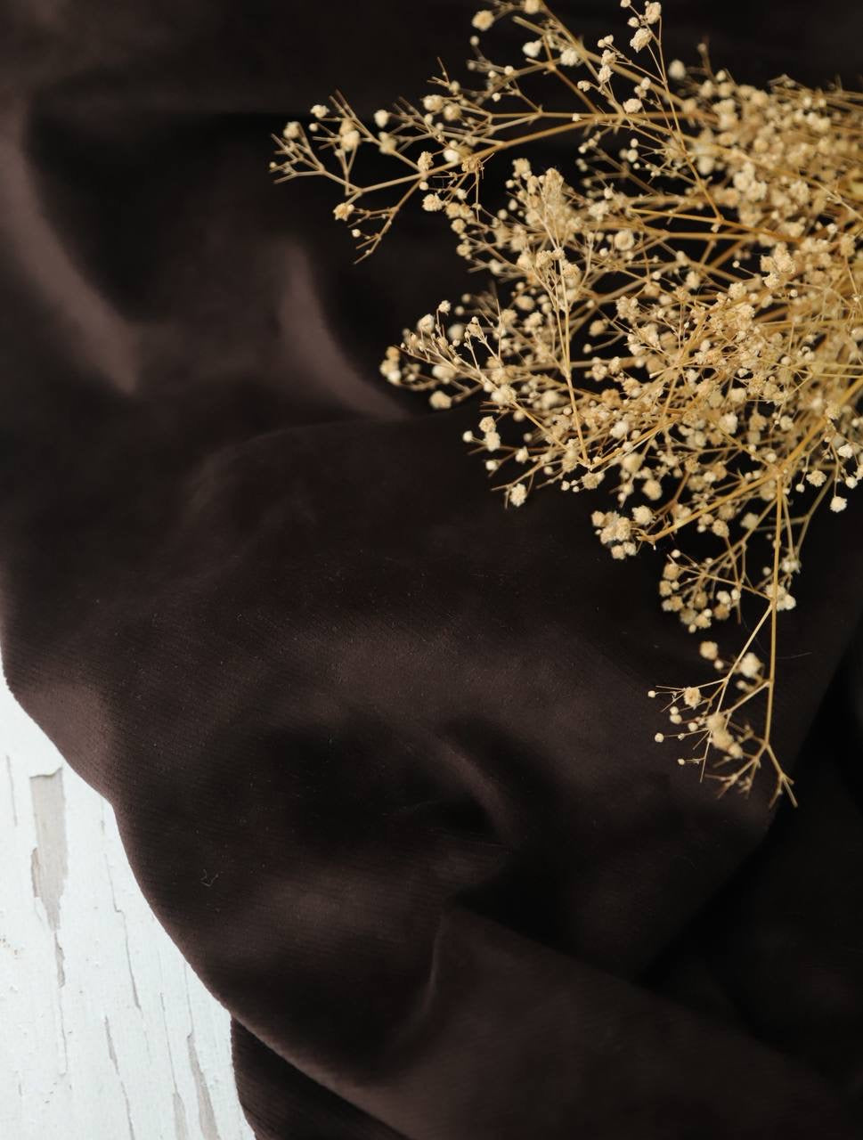 Fitilli kadife Acı Kahve Renk