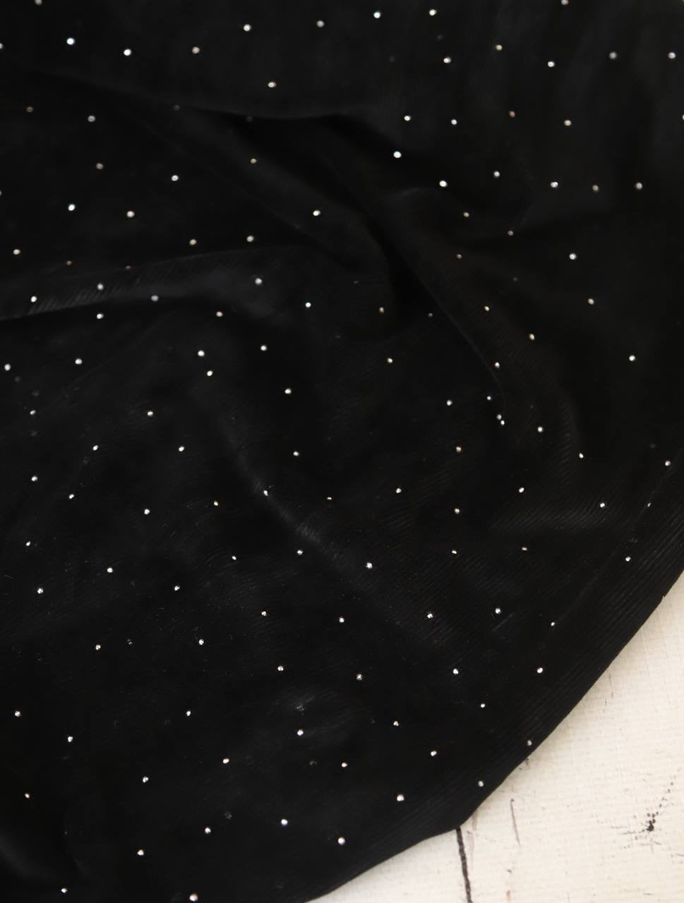 Esnek Fitilli Kadife Komple Taşlı