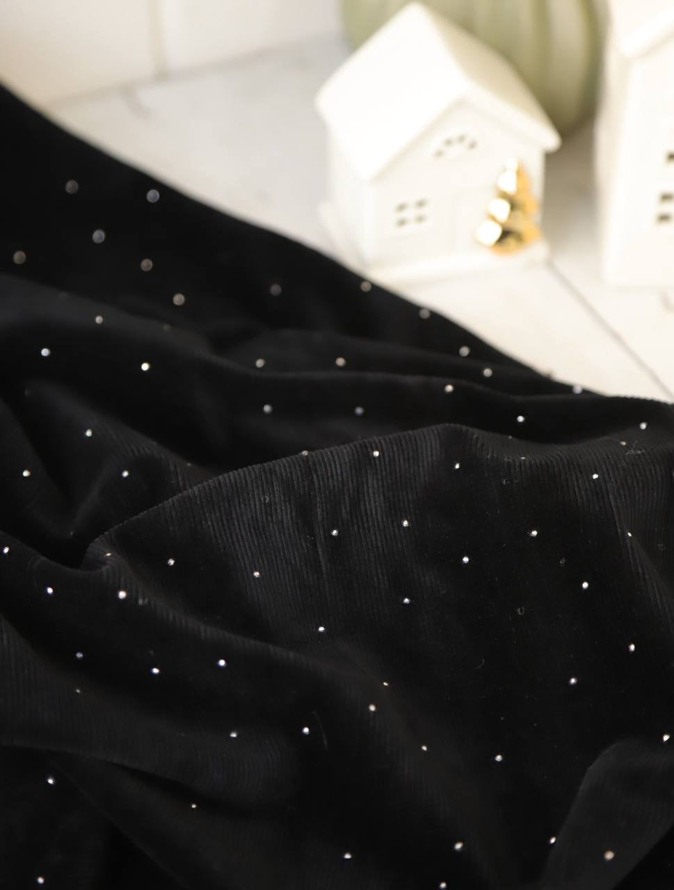 Esnek Fitilli Kadife Komple Taşlı