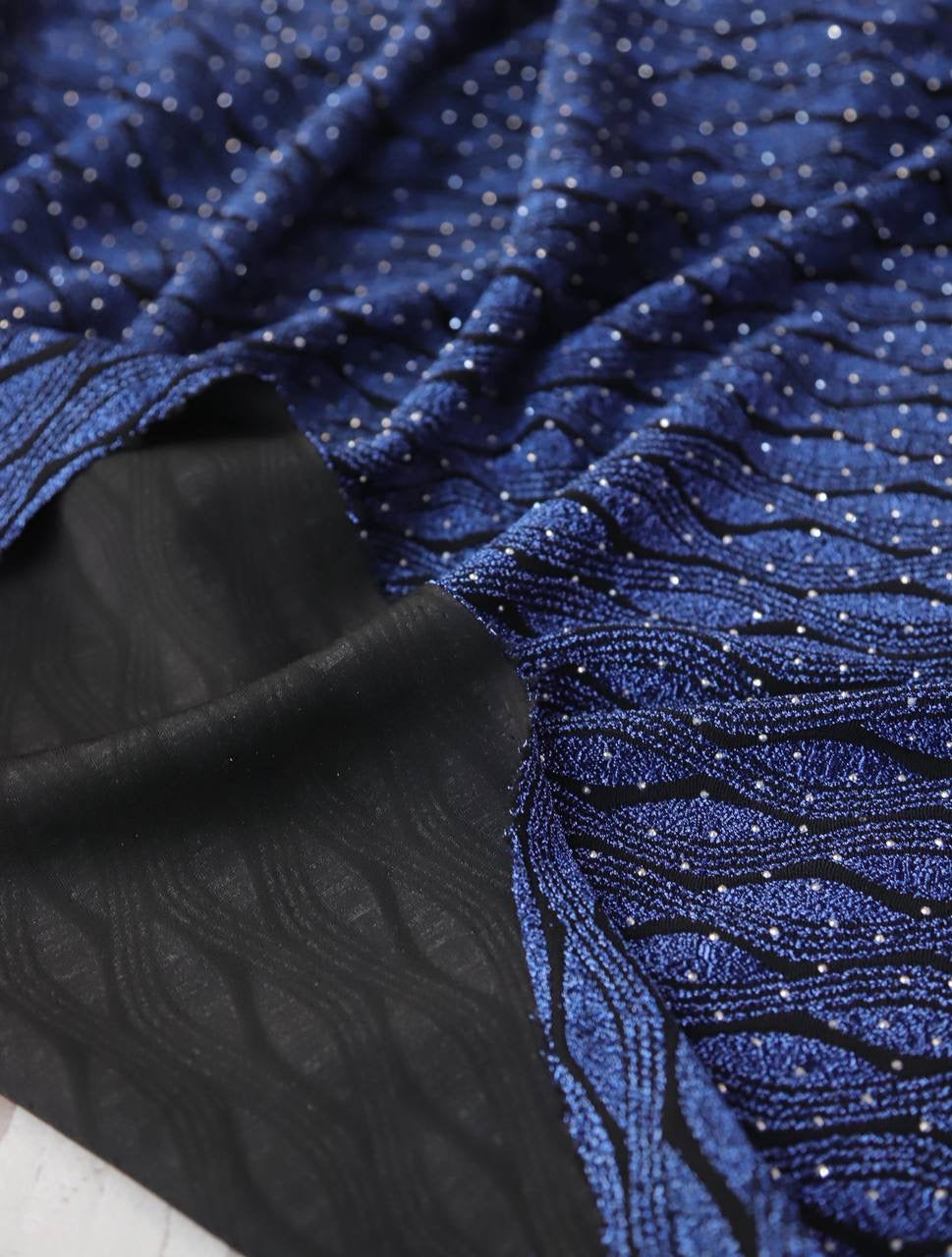 Taşlı simli interlok