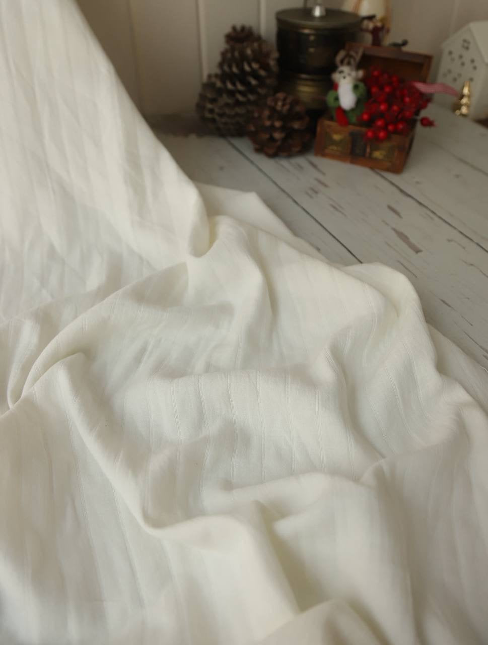 Çizgili pamuk müslin 90cm x 1.40m