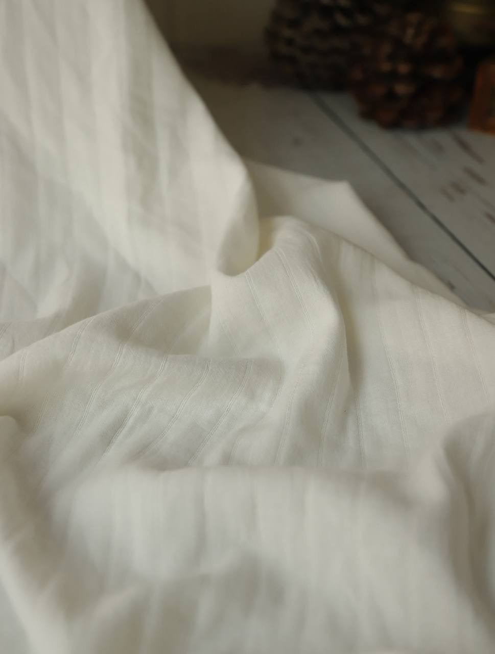 Çizgili pamuk müslin 90cm x 1.40m