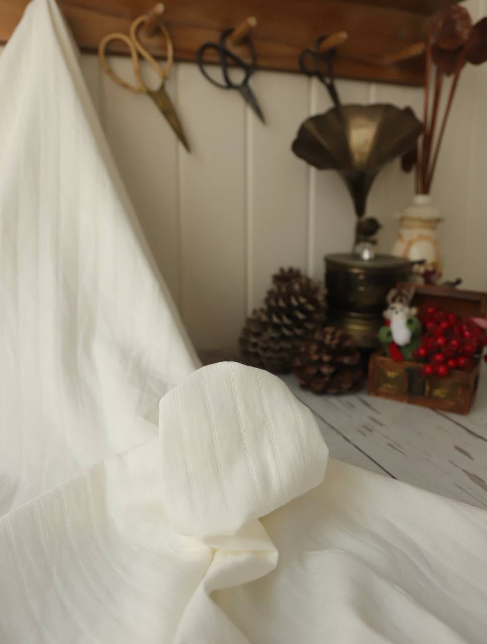 Çizgili pamuk müslin 90cm x 1.40m