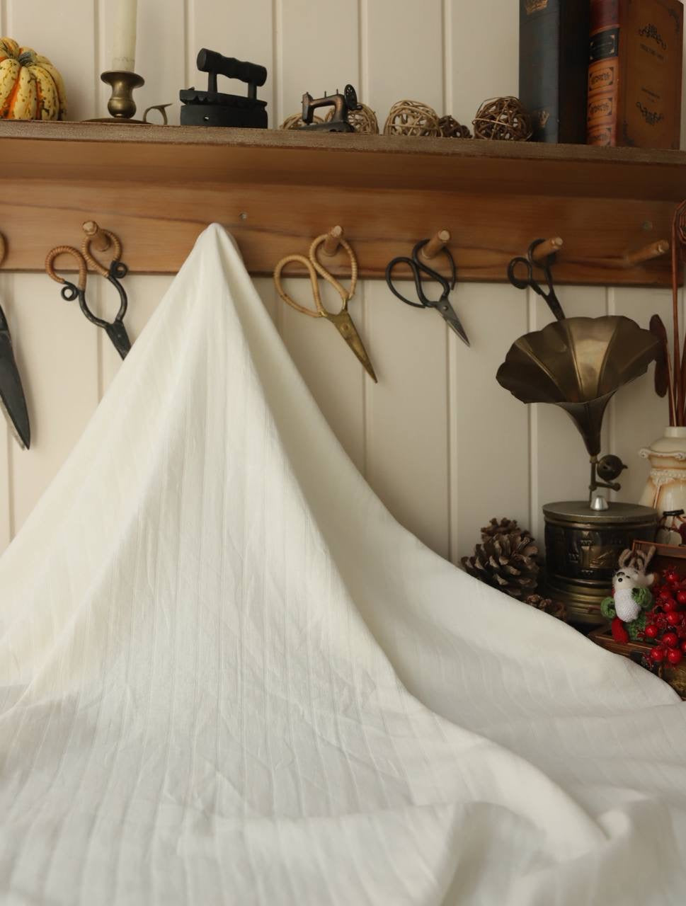 Çizgili pamuk müslin 90cm x 1.40m