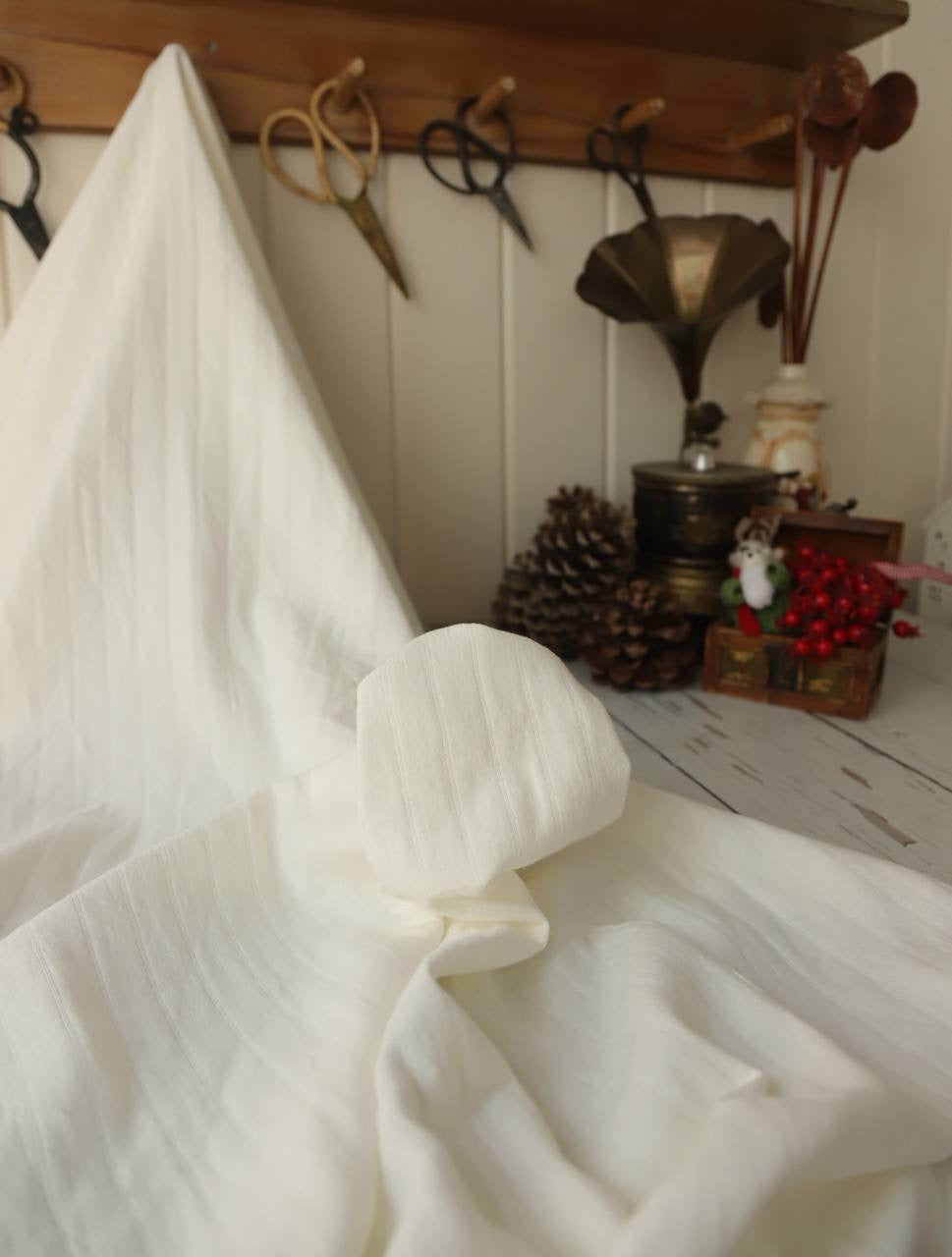 Çizgili pamuk müslin 90cm x 1.40m