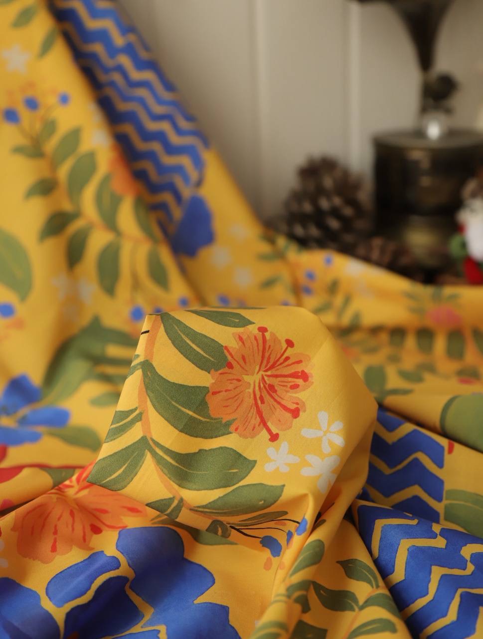 Pamuk poplin farmrio desen