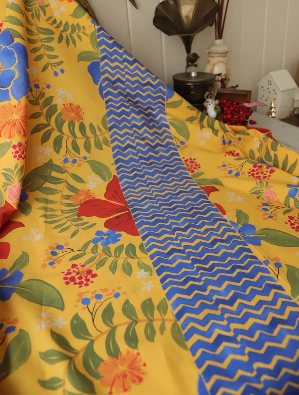 Pamuk poplin farmrio desen