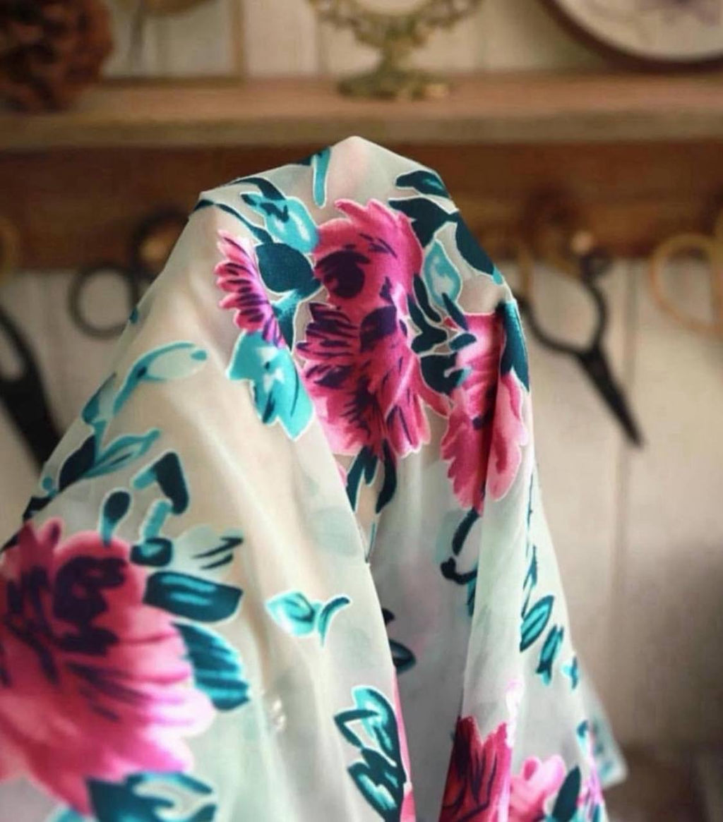 Yakma ipek şifon 3.20m x 1.35m