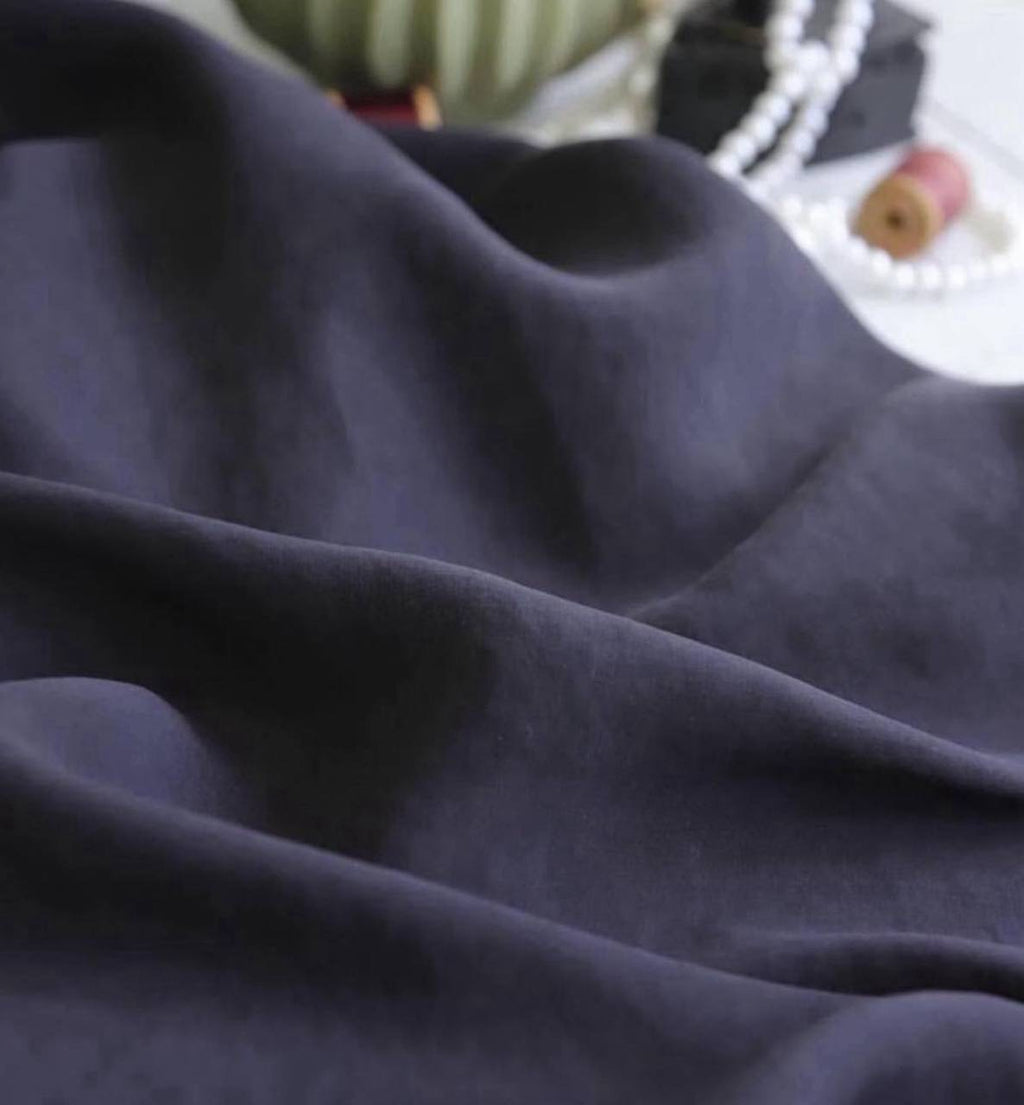 İpek Cupra keten taşlanmış