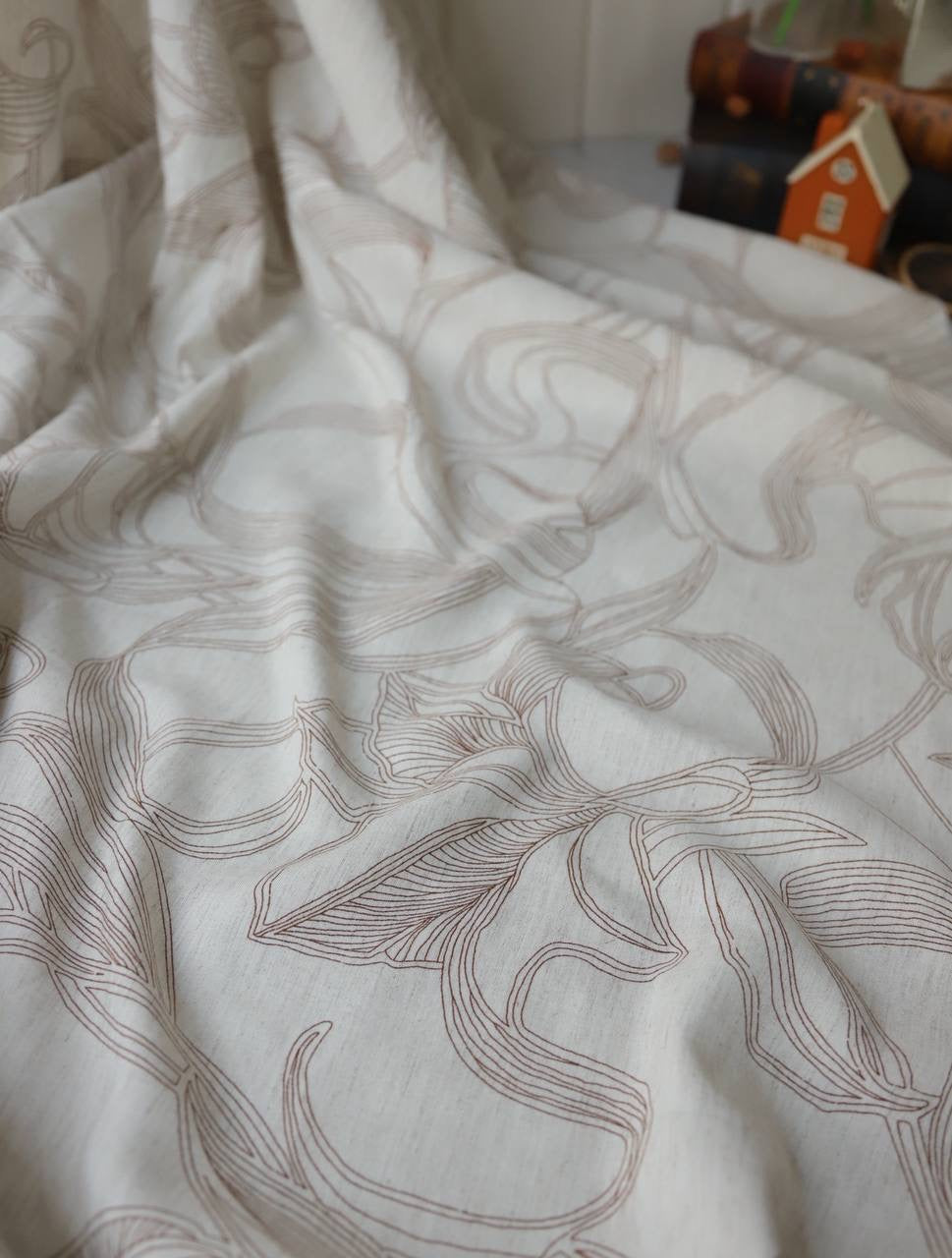 NATURAL pamuk keten 2m x 1.45m