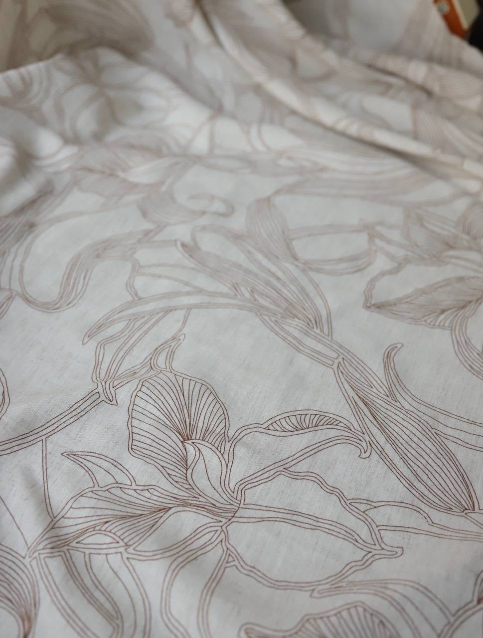 NATURAL pamuk keten 2m x 1.45m