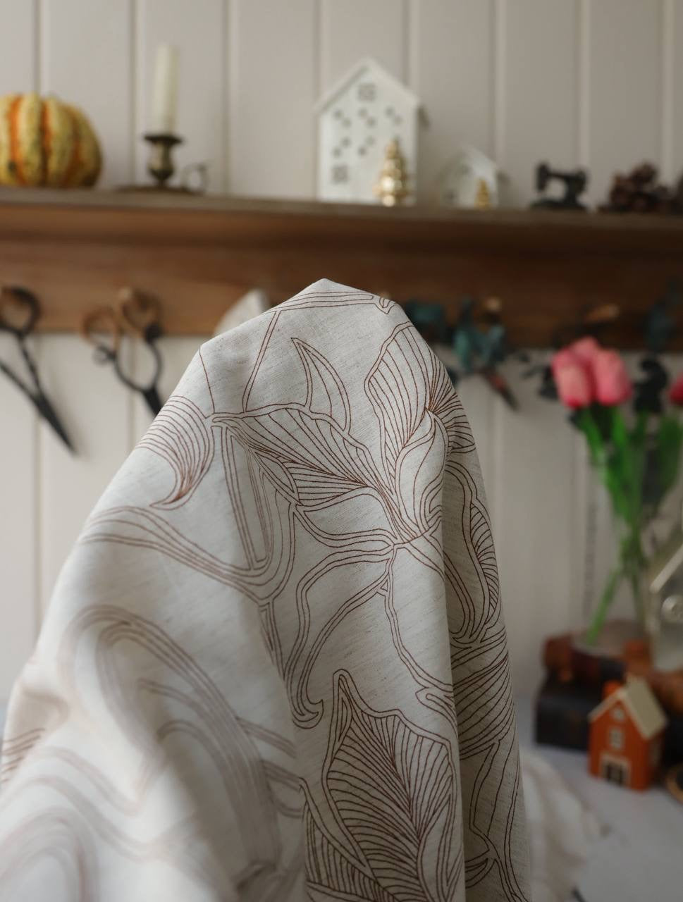 NATURAL pamuk keten 2m x 1.45m