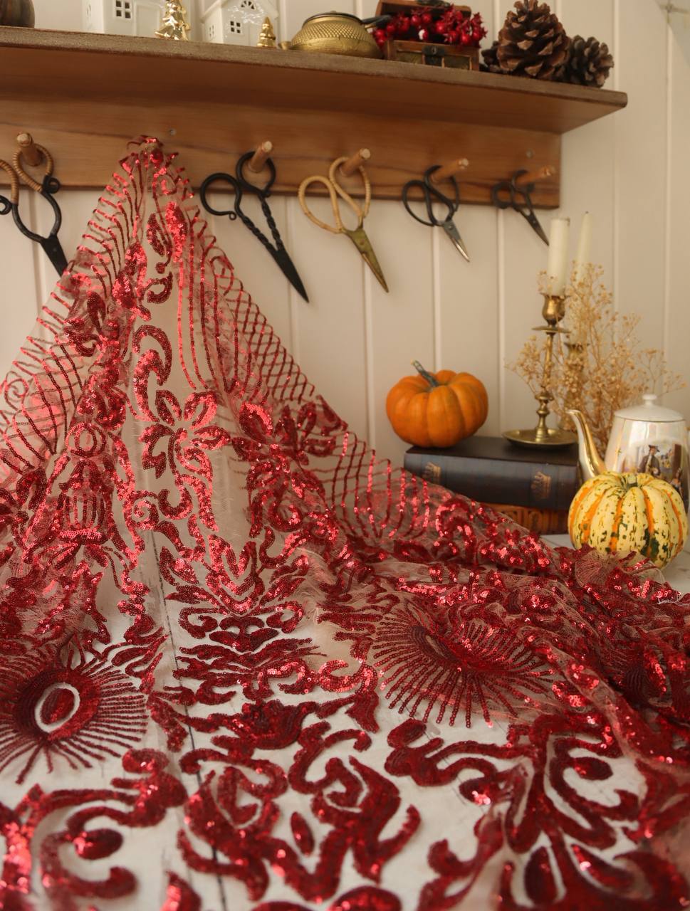 Pul İşlemeli Dantel