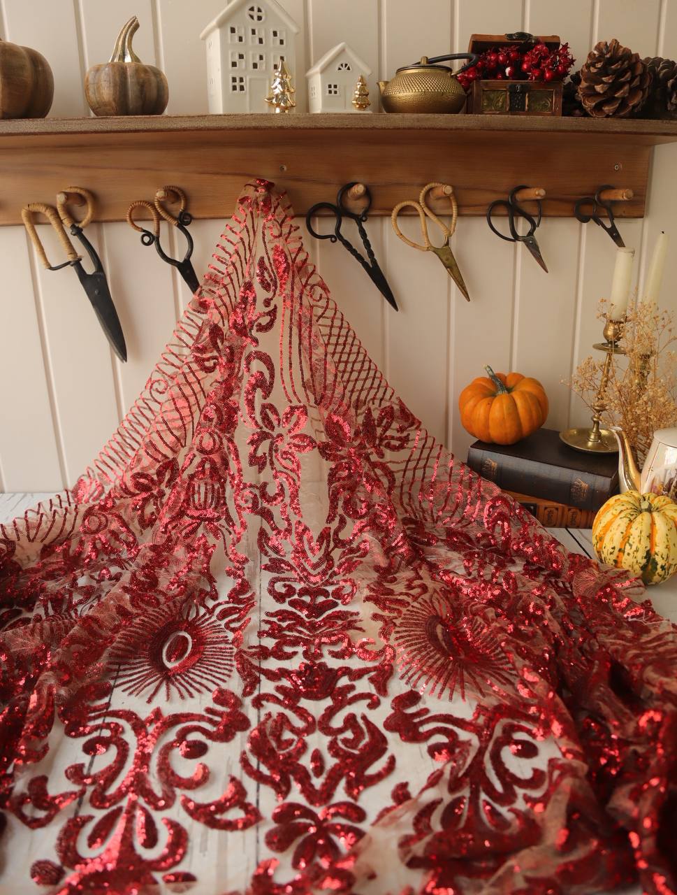 Pul İşlemeli Dantel