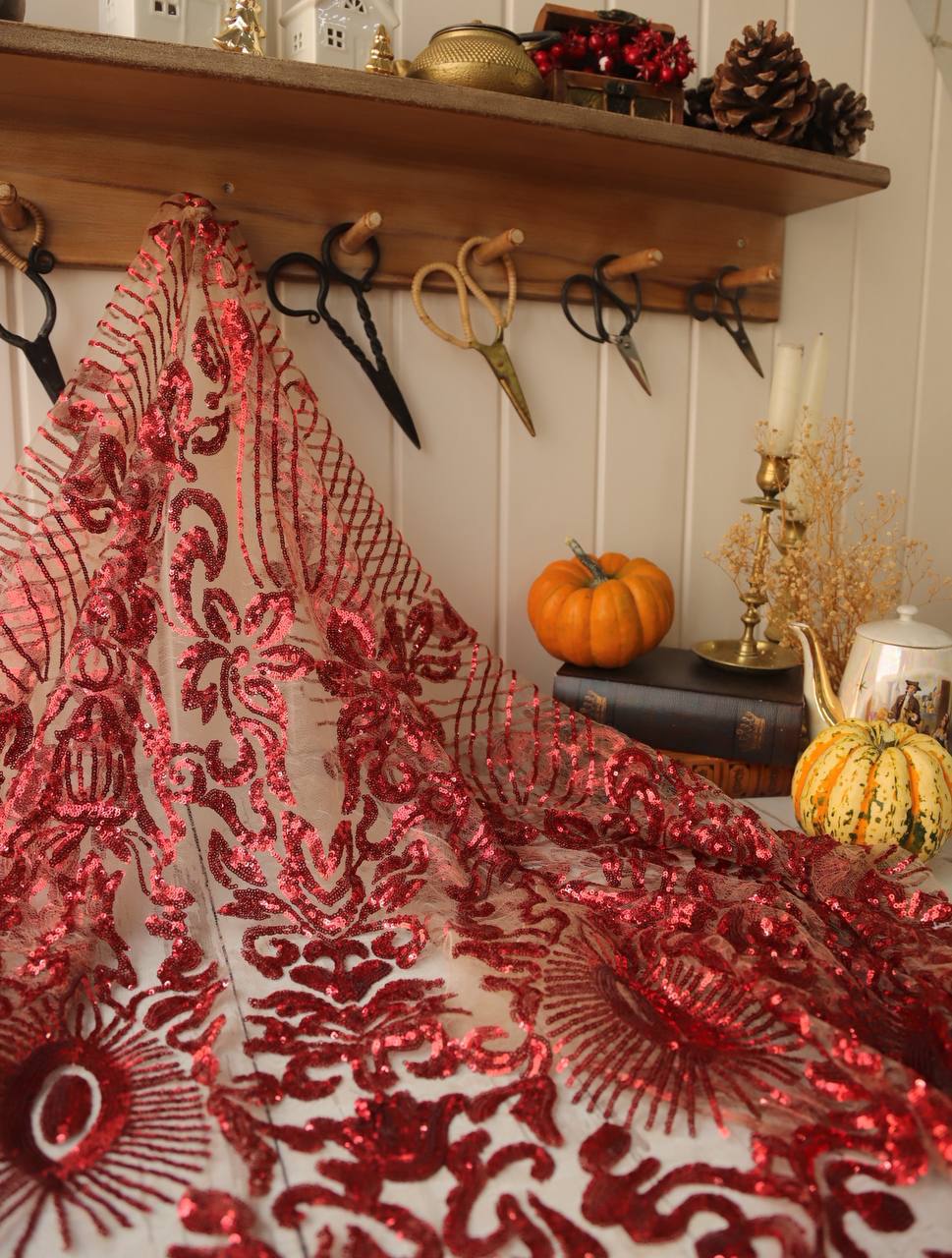 Pul İşlemeli Dantel