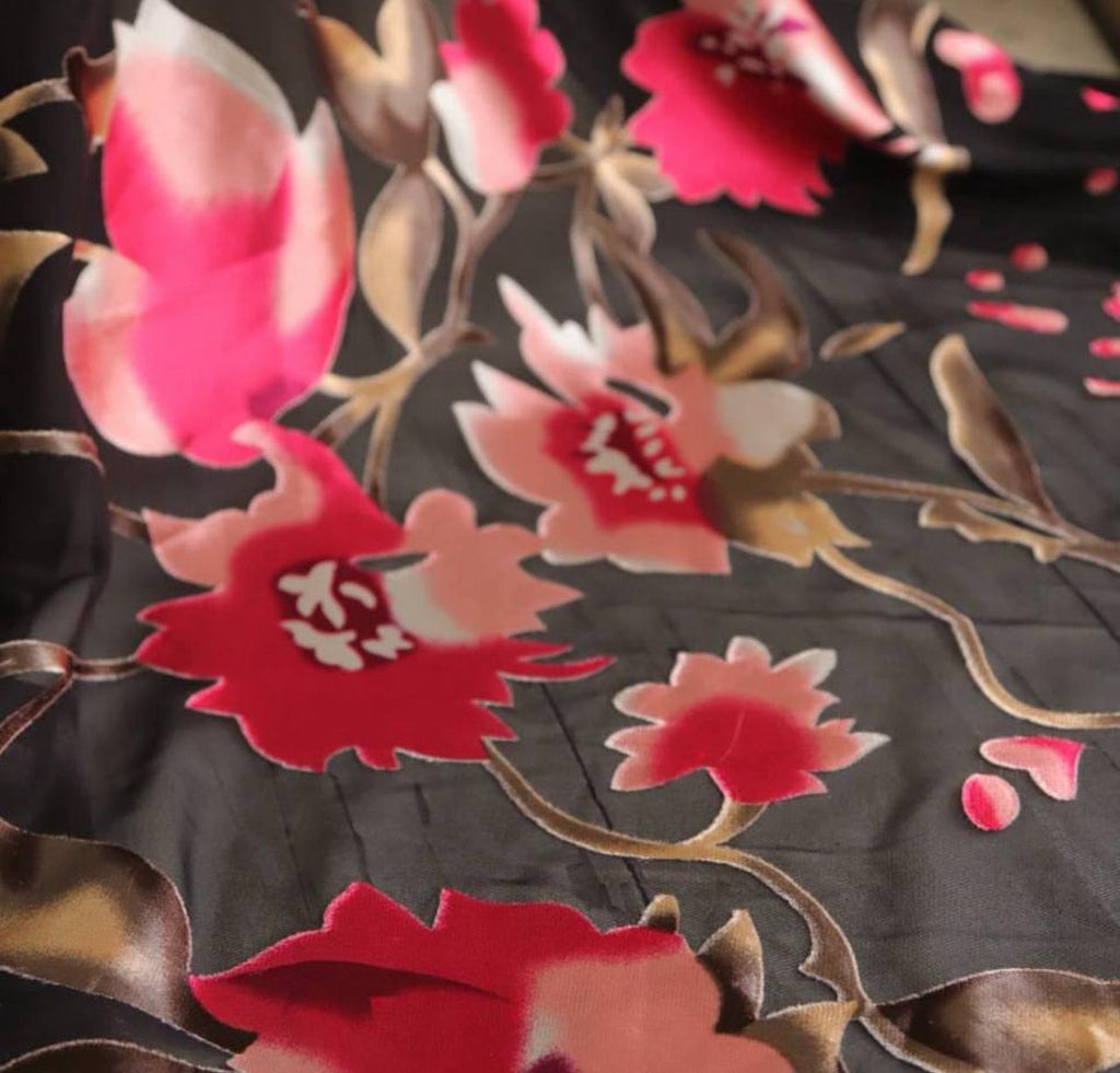 Yakma İpek Kadife Kumaş