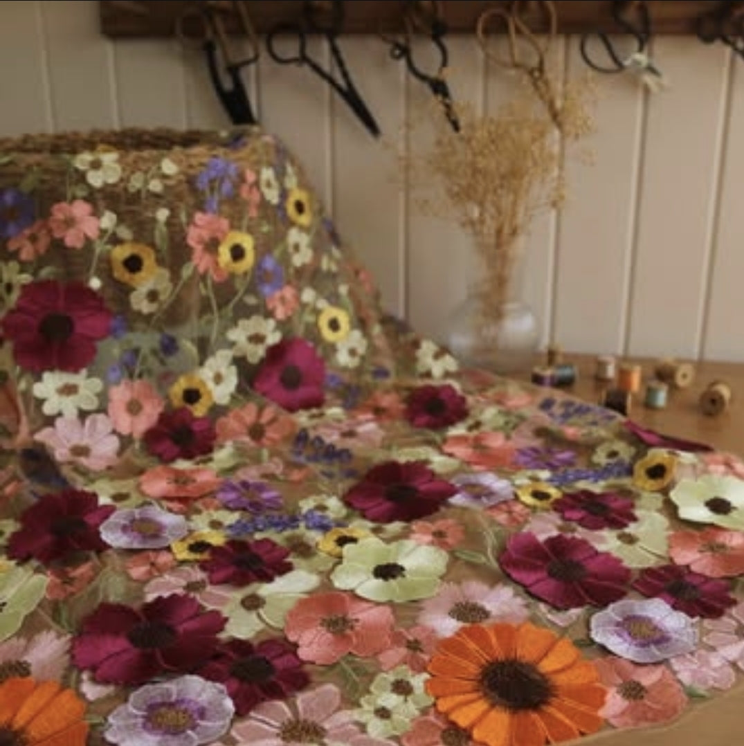 3 Boyutlu Dantel Ten Rengi Zemin